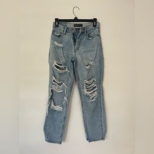 Aeropostale distressed mom jeans